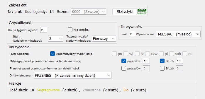 Równoważenie dni wywozu odpadów